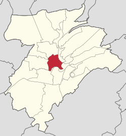 Ville-Haute quarter locator map